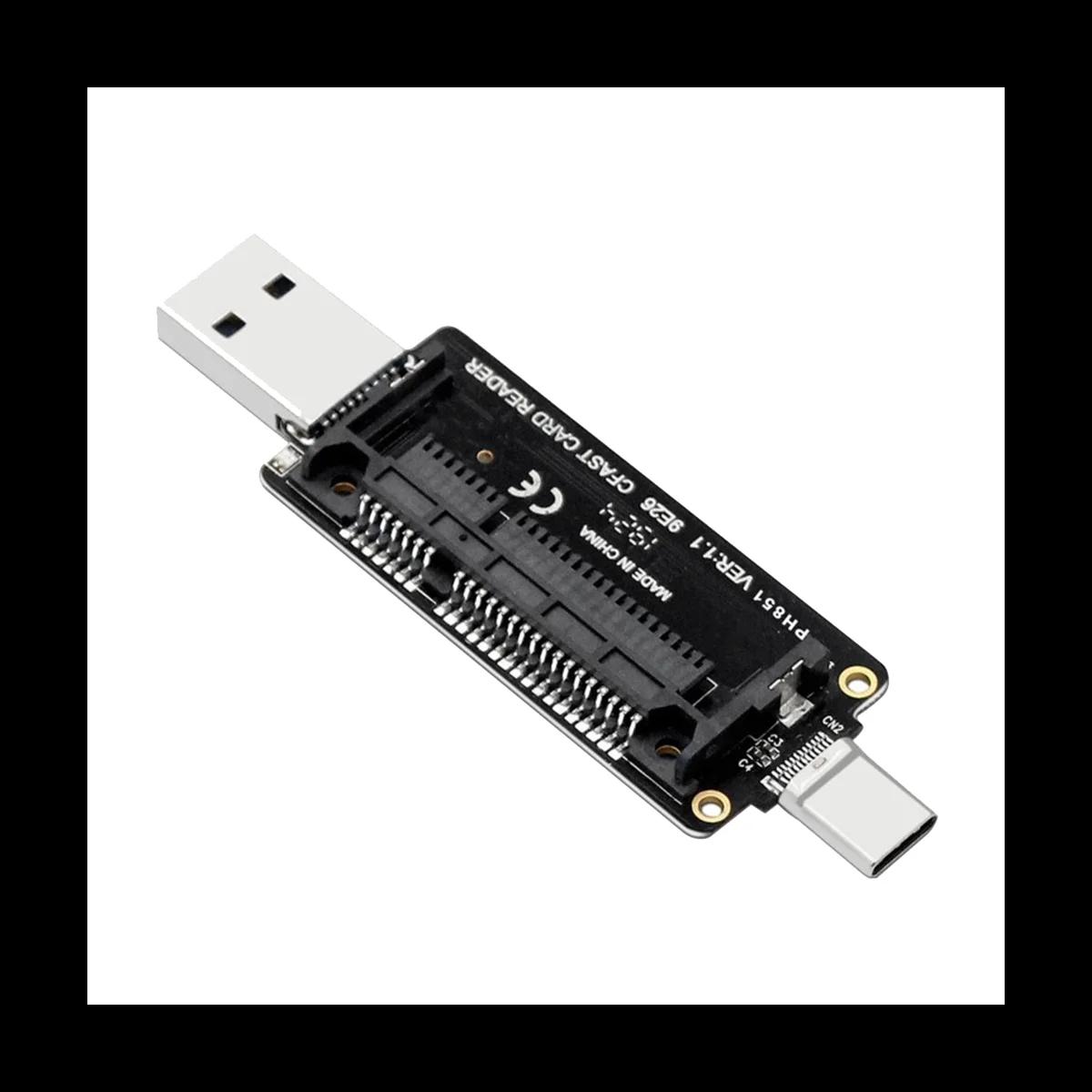 CFast USB 3.1 Ÿ A + C ī , ޴ ˷̴ CFast ޸ ī , 10Gbps  ī 